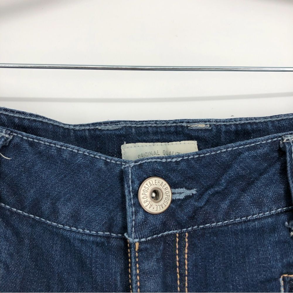 Aeropostale Carlie Super Flare Jeans Dark Wash Size 7/8 - Picture 7 of 10